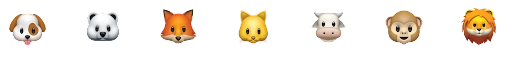 Objects of the animal class