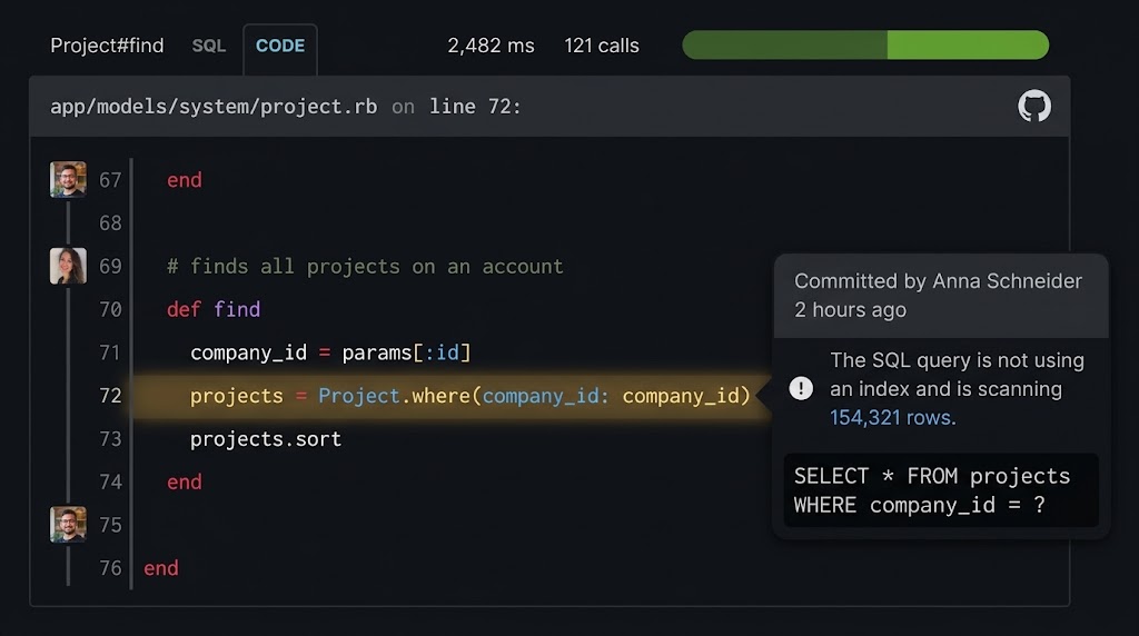 Code Backtraces with GitHub Integration