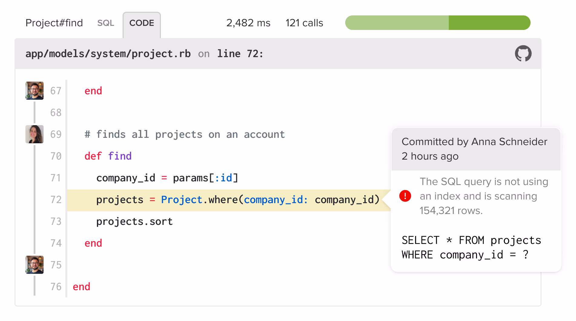 Code Backtraces with GitHub Integration